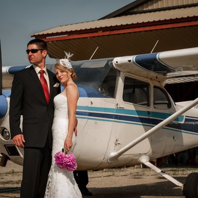 Hanover Wedding Photos at Aviation School