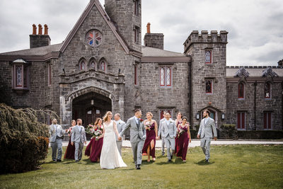 Whitby Castle Wedding Photographer Bridal Party