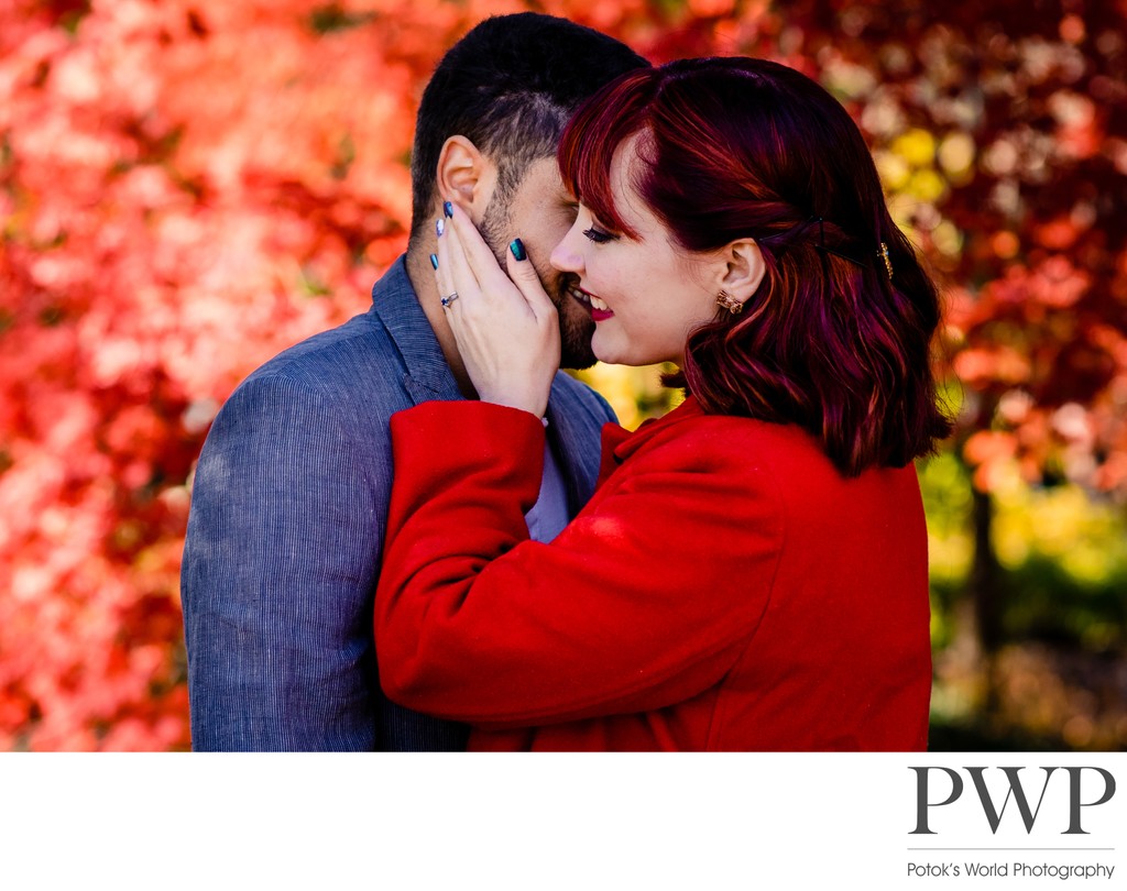 Fall Colors Engagement Session in Northern Virginia