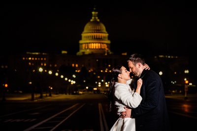 Washington DC Wedding Portrait at the US Capitol