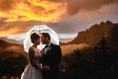 telluride-gorrono-ranch-sunset-bride-groom-rain