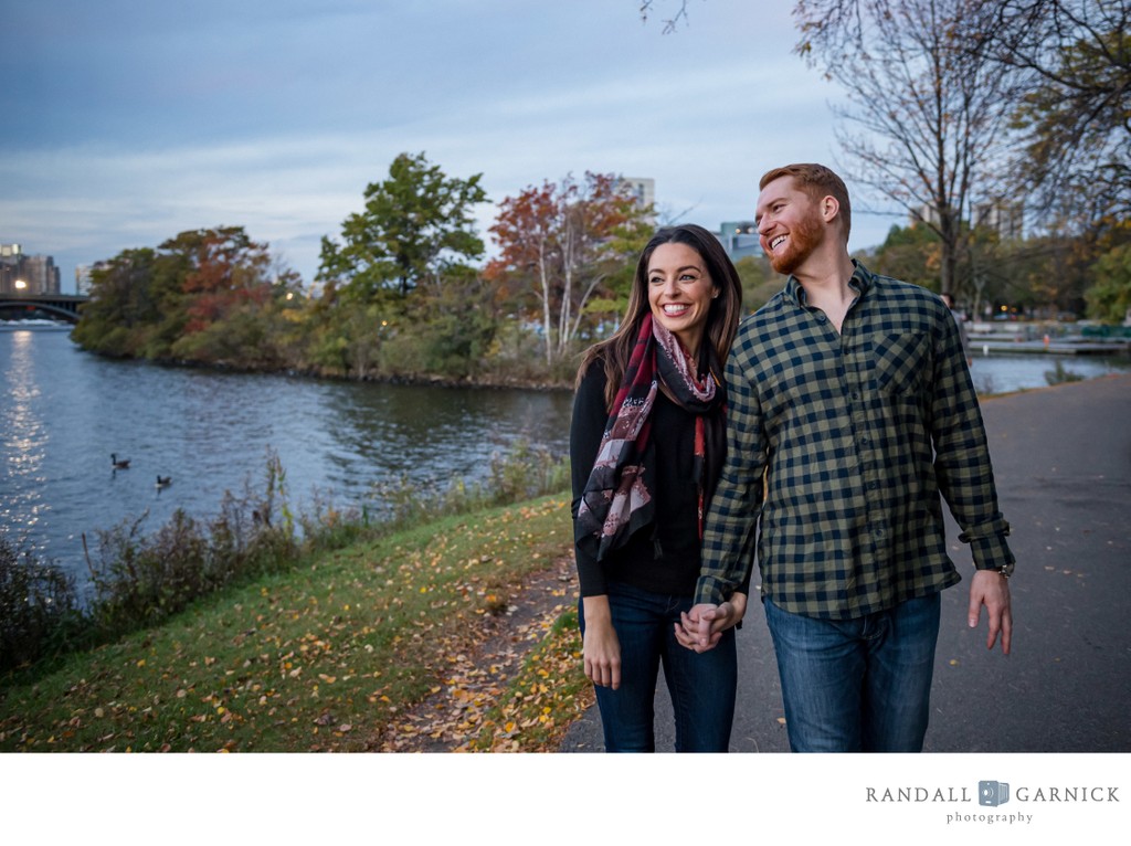 Classic Fall engagement session in Boston