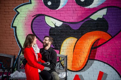 Worcester murals engagement session