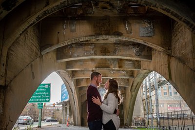 Downtown Boston engagement photography