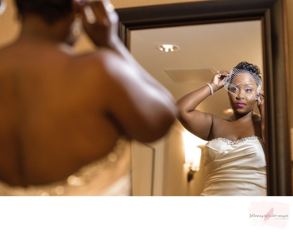 Bride Getting Ready at Robinson Center in Little Rock