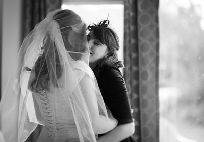 Candid Sister and Bride Moment 