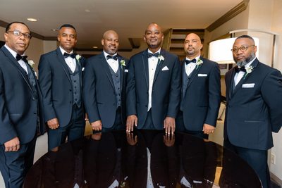 Groomsmen Getting Ready At The Double Tree Hotel 