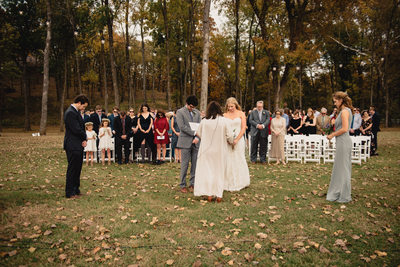 Fall Park On The River Wedding Ceremony