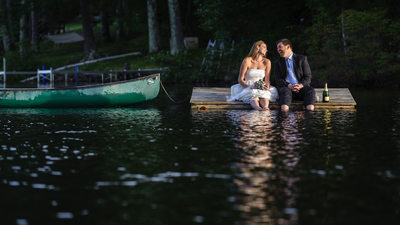 LAKE ROMANCE - LAKE SHORE VILLAGE RESORT WEDDING