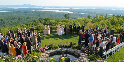 BEAUTIFUL OVERVIEW OF A CASTLE IN THE CLOUDS WEDDING