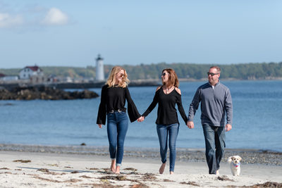 Walking On The Beach - Seacoast Family Portraits