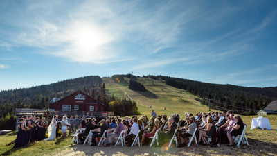 Waterville Valley Resort Mountaintop Wedding Ceremony