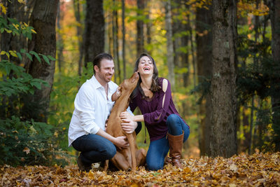 Engagement Session Kisses + Fall Color
