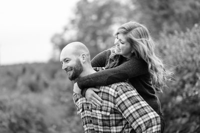 New Hampshire Apple Orchard Engagement Session