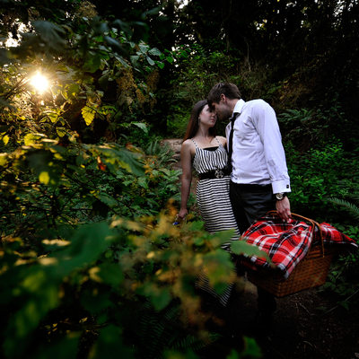 Vancouver romantic modern Engagement pictures of love