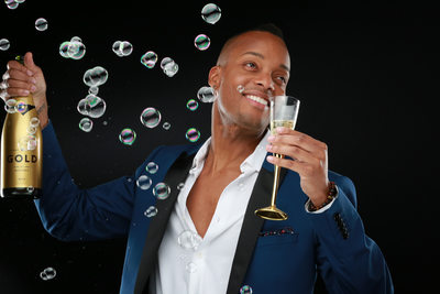 Fun Bubbly Head Shot Photo Shoot at Champagne Creative Group in Las Vegas