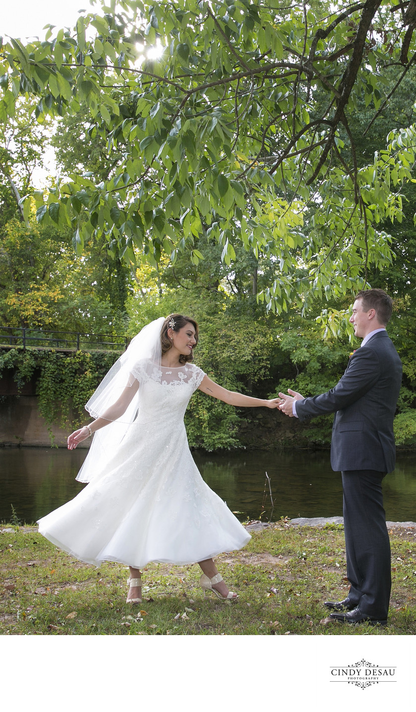 Prallsville Mills Dance Along the Canal Wedding Photographer 