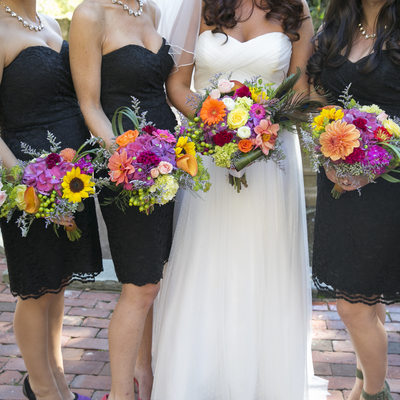 Bright Bridal Bouquets New Hope Wedding Photographer