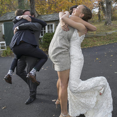Just-Married Euphoric Couple Wedding Photographer