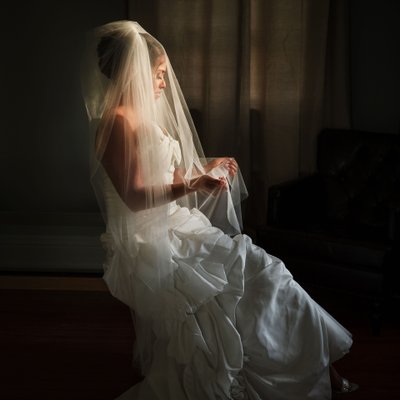 Gorgeously Stunning Bridal Portrait at Farmstead of Ringoes