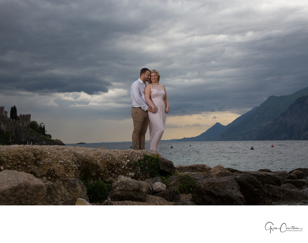 Awe-inspiring Engagement Photography in Malcesine Italy