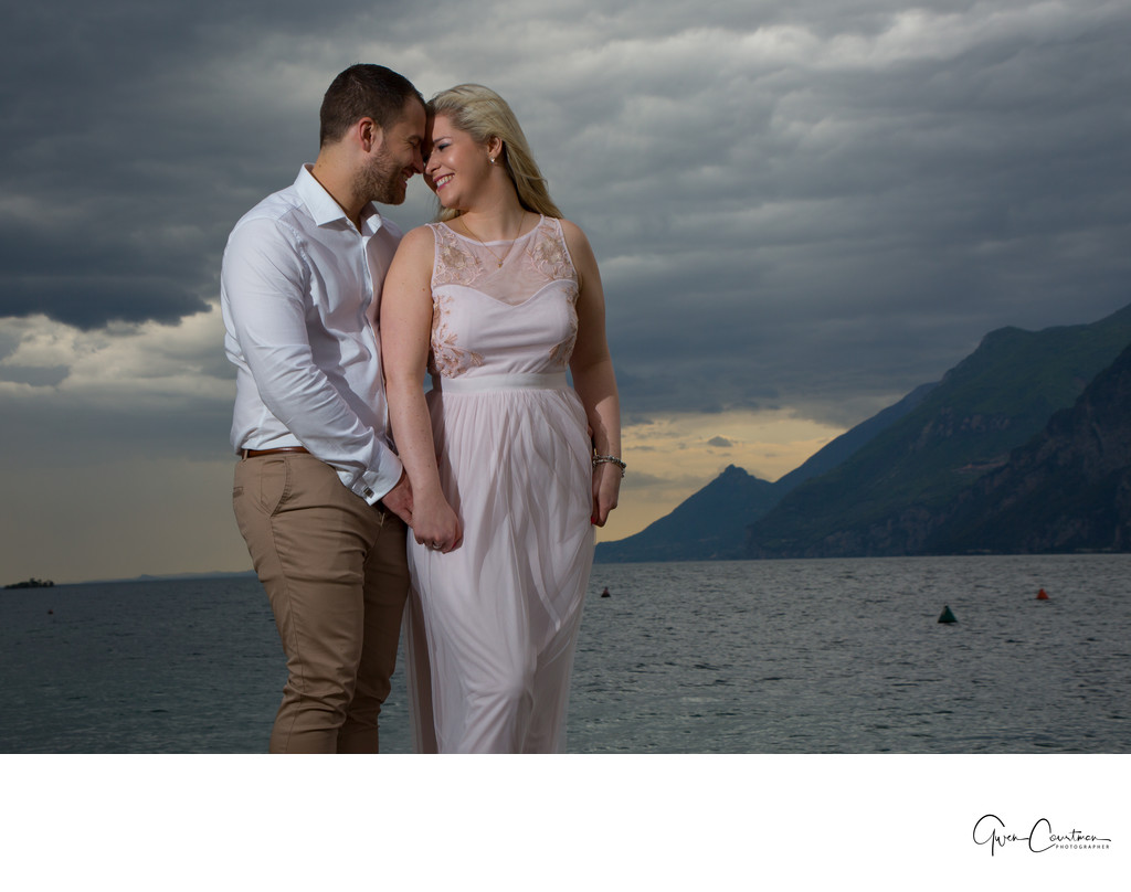Spectacular Engagement Shoot on Lake Garda