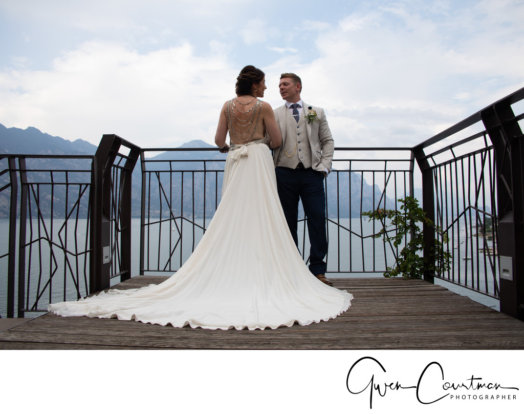 Gemma and Jay marriage, Lake Garda, Italy