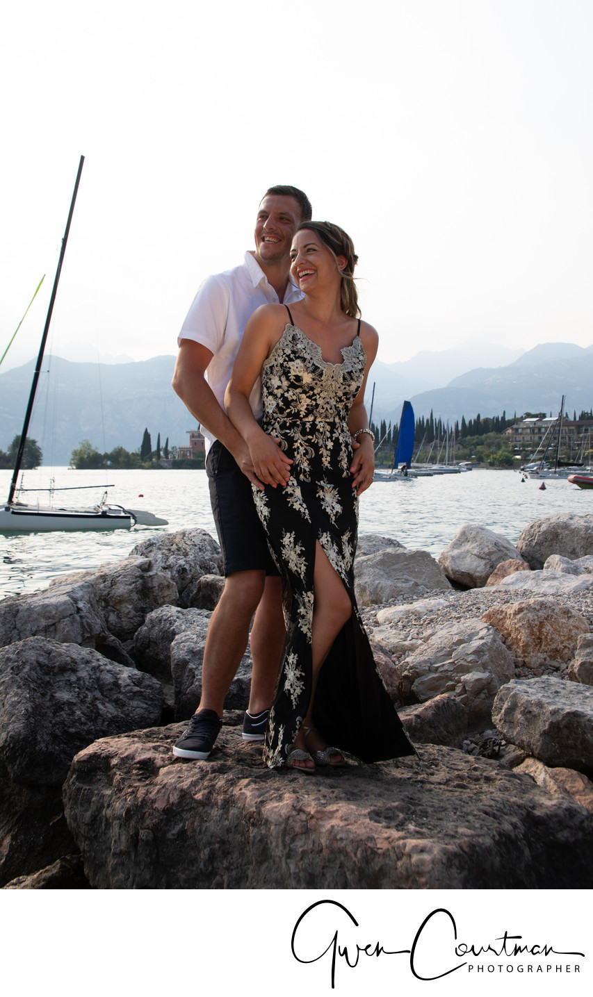 Carla and Marc's 1 year anniversary photo shoot in Malcesine