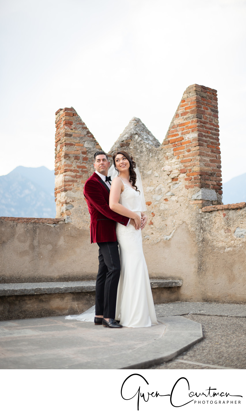 Malcesine Castle wedding venue, Lake Garda