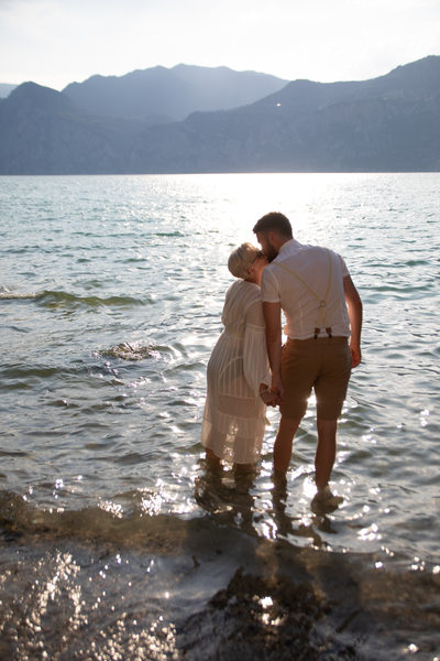 Thomas and Em,  Lake Garda, resort Malcesine, Italy