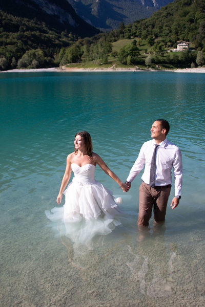 Romance in the lake Italy Lake Tenno