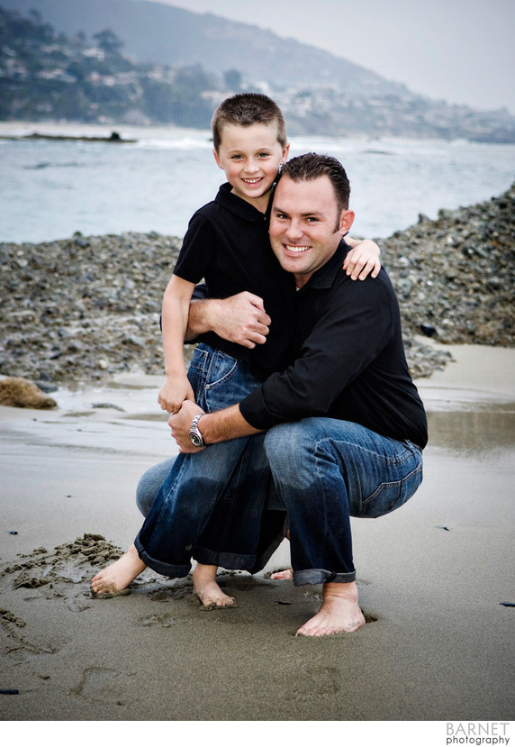 Father and Son Beach Portrait