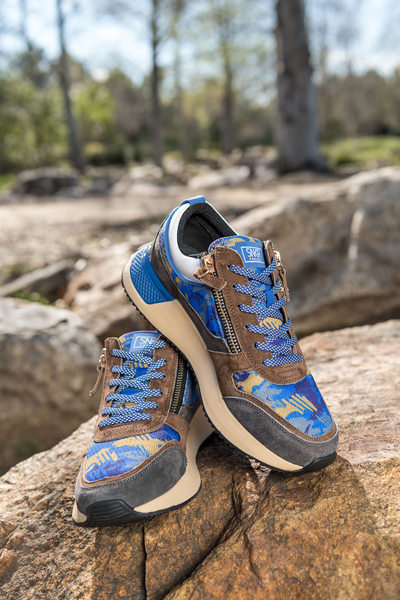 Outdoor athletic footwear photography 