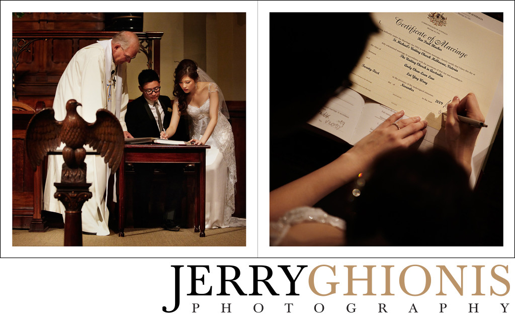 Marriage License Signing Photos