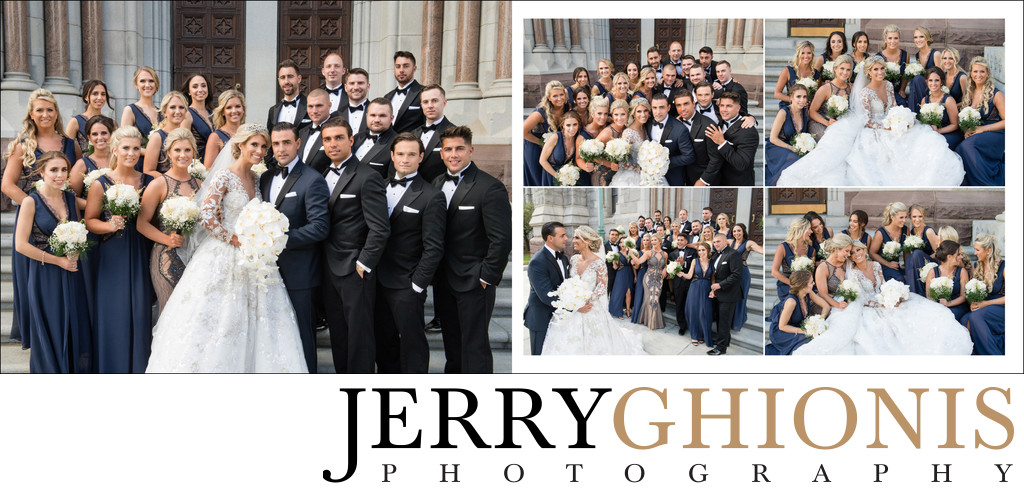 Wedding Party at Cathedral Basilica of the Sacred Heart