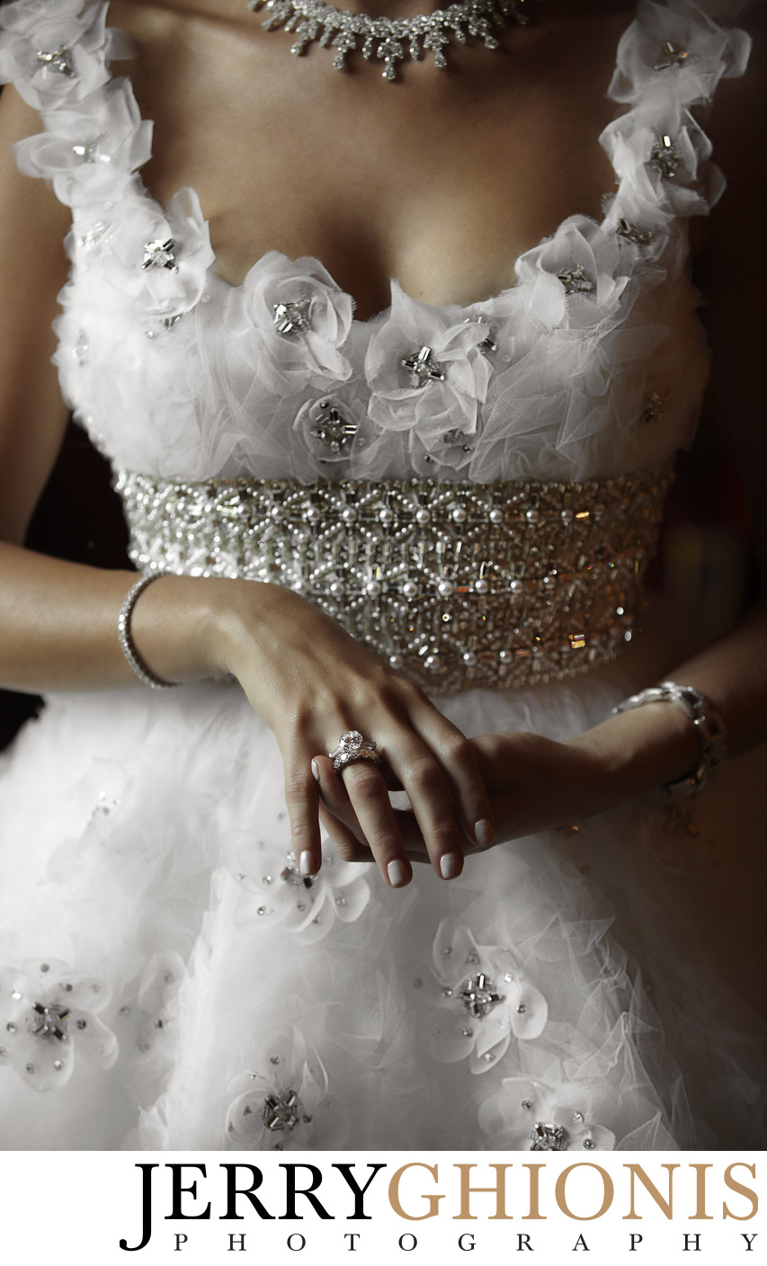 Bridal Details - Dress and Jewelry