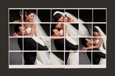 Polaroid Collage Wedding Photos