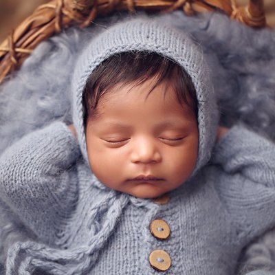 Indian newborn boy