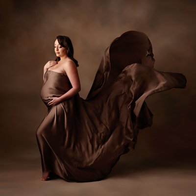 Studio maternity portraits in San Diego, maternity session