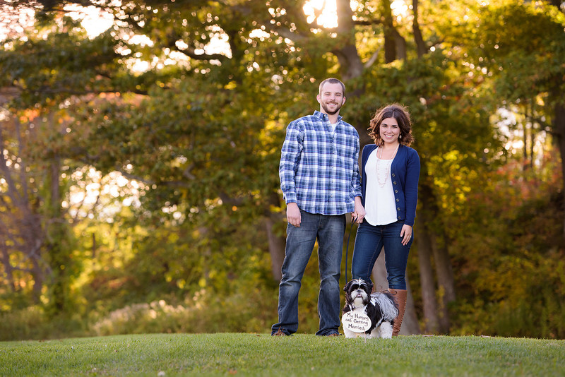 Fort Williams Engagement Session with the Dog