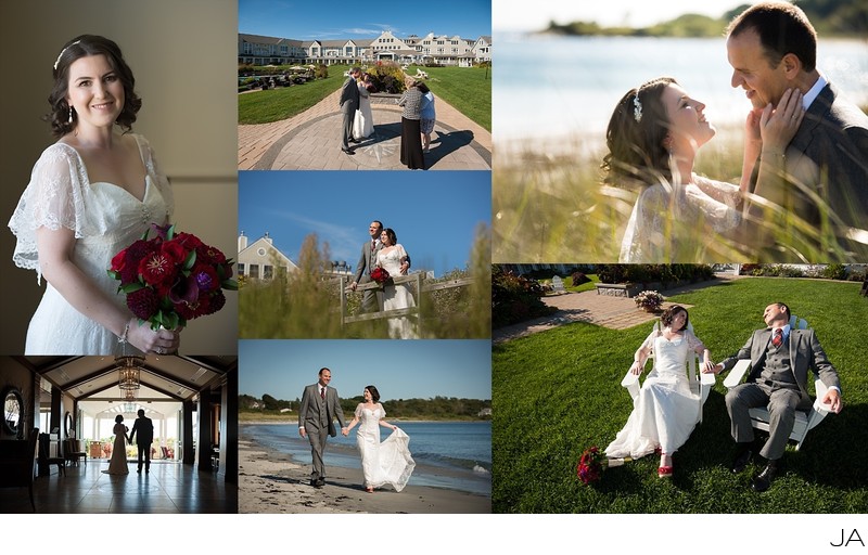 Inn by the Sea elopement ceremony and photo session