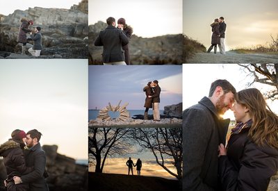 Fort Williams marriage proposal and photo session 