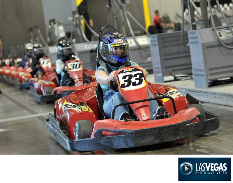 Corporate photography of Go-Kart Team Building event