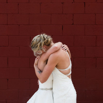 Heavenly Tahoe Wedding Brides Embracing