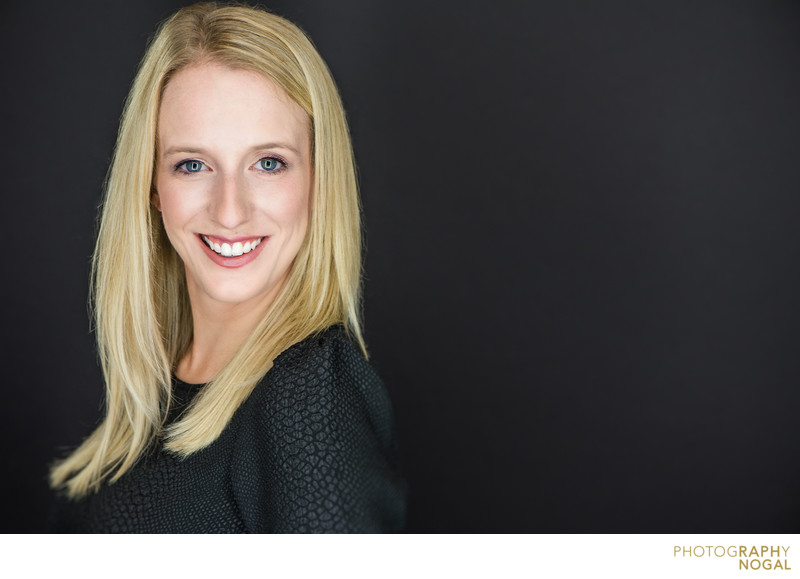 young professional business headshot blonde 