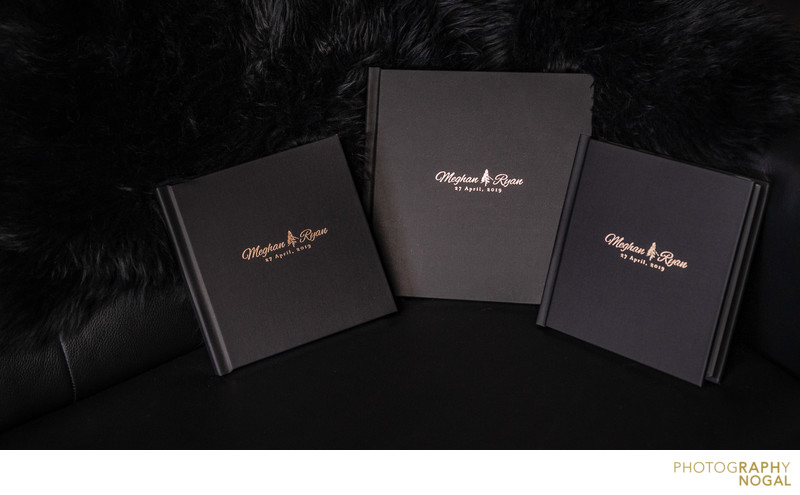 Bride and Groom Albums with smaller parent albums