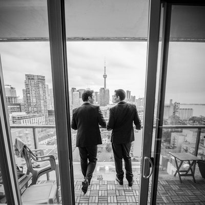 Same Sex Couple Enjoying the View of Toronto