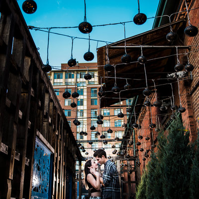 Engagement Photos from Distillery District in Toronto