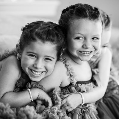 Adorable Flower Girls Laughing