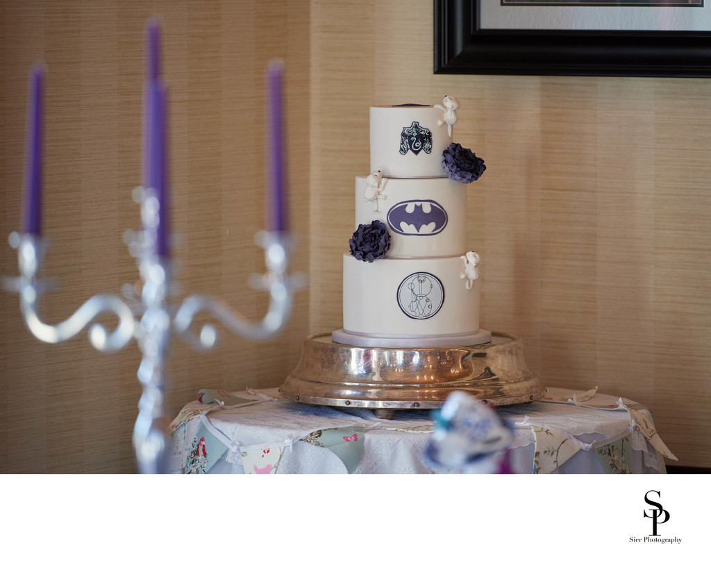 Batman meets Alice in Wonderland cake at Kenwood Hall